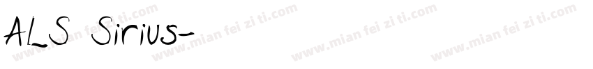 ALS Sirius字体转换